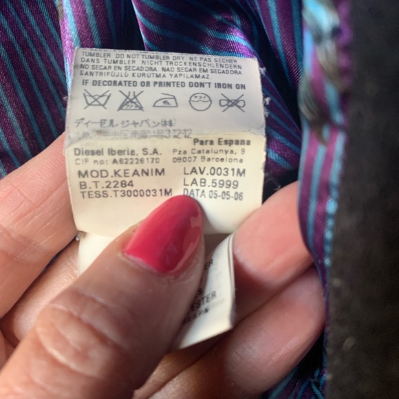 Diesel Women's wool military coat Size Small - Picture 6 of 6